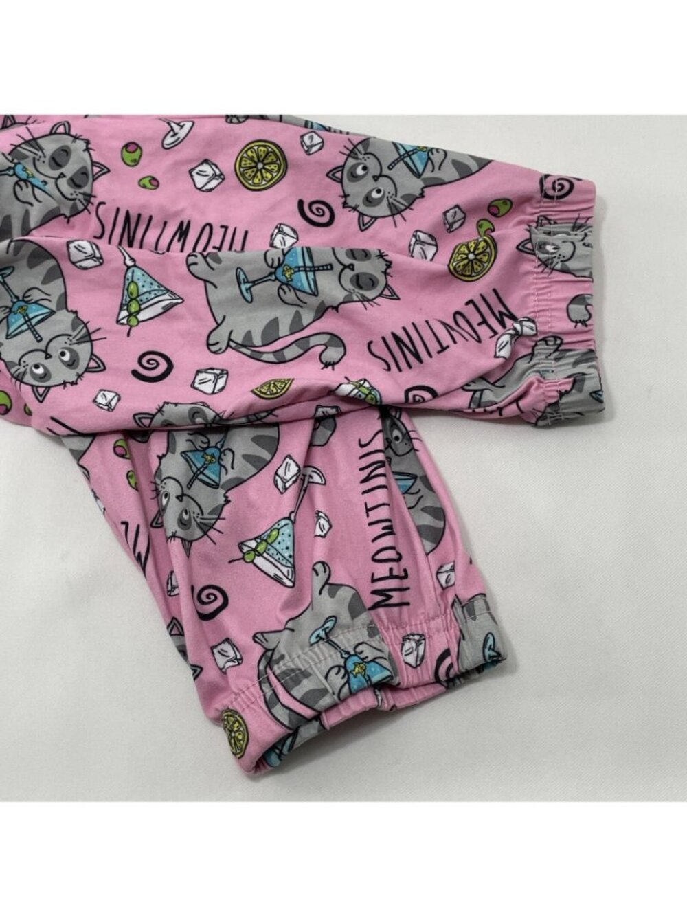 Briefly Stated Cat Lady Pajama Pants Women XL 16/18 Cocktail Drink Casual Lounge - Picture 7 of 12